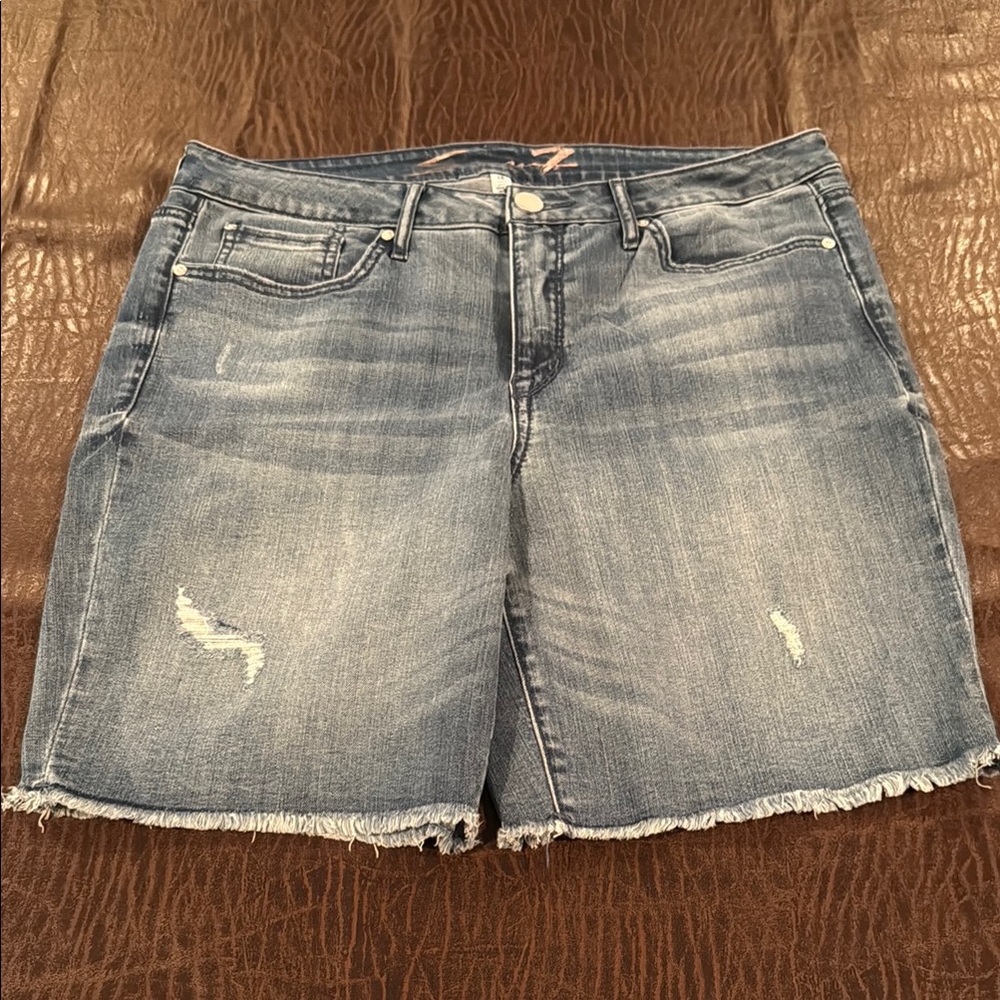Women's Blue Denim Shorts